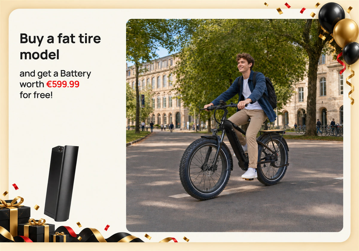 Fat Tire E-Bike + Free Battery!